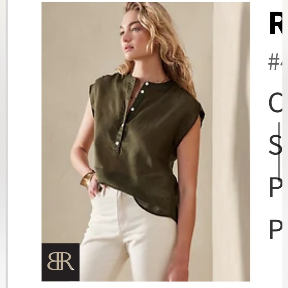 NWT Banana Republic Ramie Dolman Top